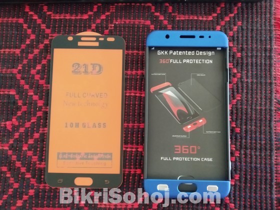 J7 Prime 360 Cover & Screen Protector